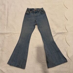 Re/done Levi Wide leg Sz 26 inseam 34"